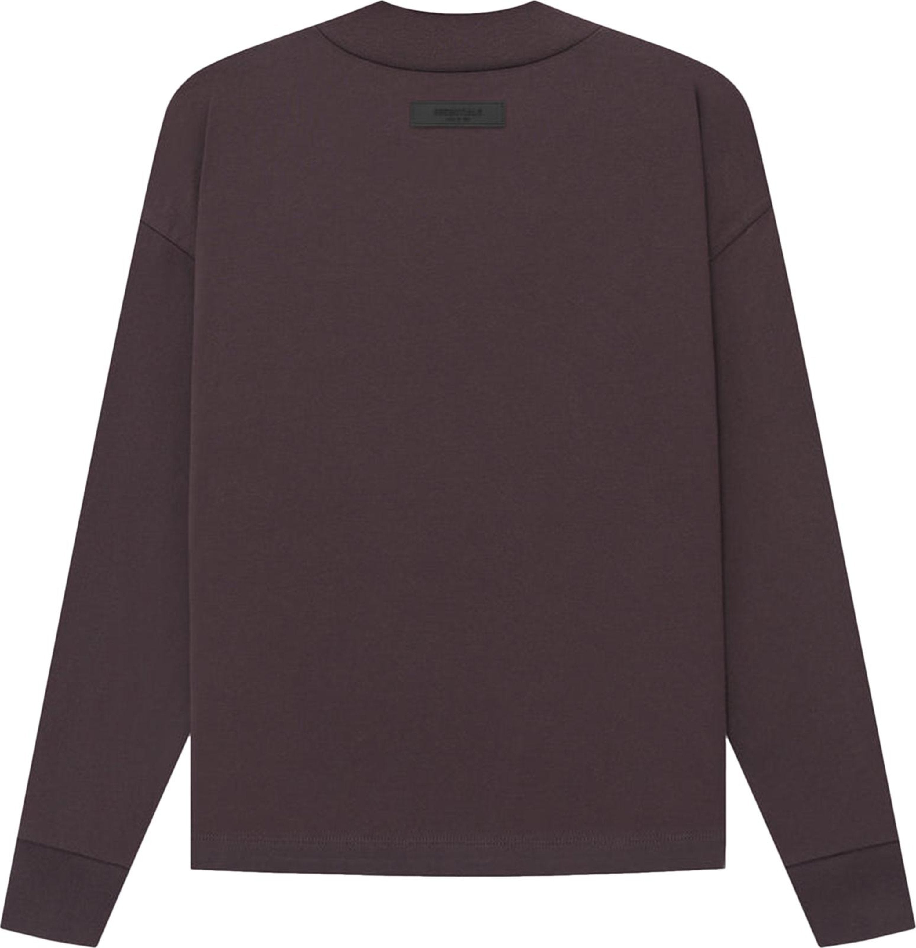 Essential Essentials Plum Long Sleeve T-Shirt - Size: XS Sweatshirts | Shop From The Mirage