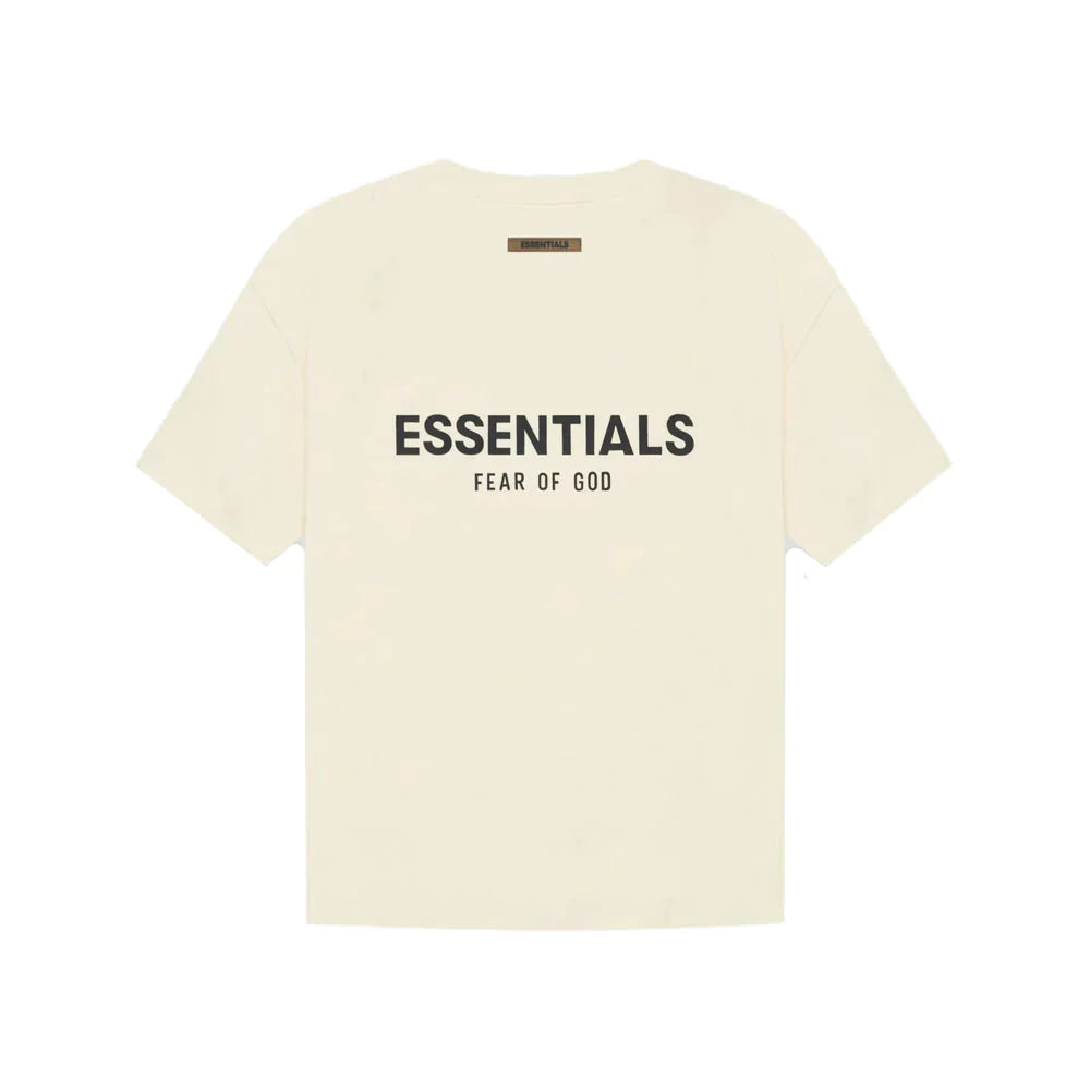 Essential FEAR OF GOD ESSENTIAL T-SHIRT SS21 (CREAM) - Size: XS T-Shirts | Shop From The Mirage