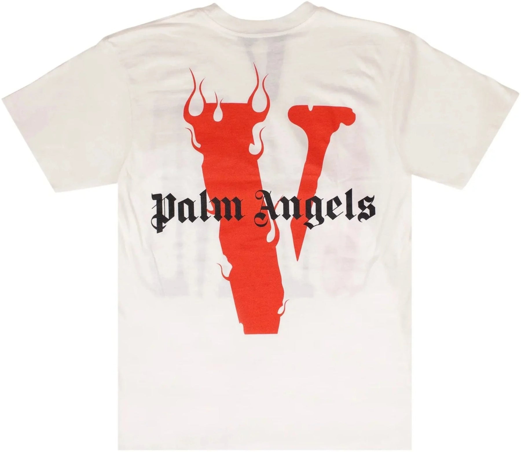 V-Lone Vlone x Palm Angels Logo T-Shirt 'White/Red' - Size: S T-Shirts | Shop From The Mirage