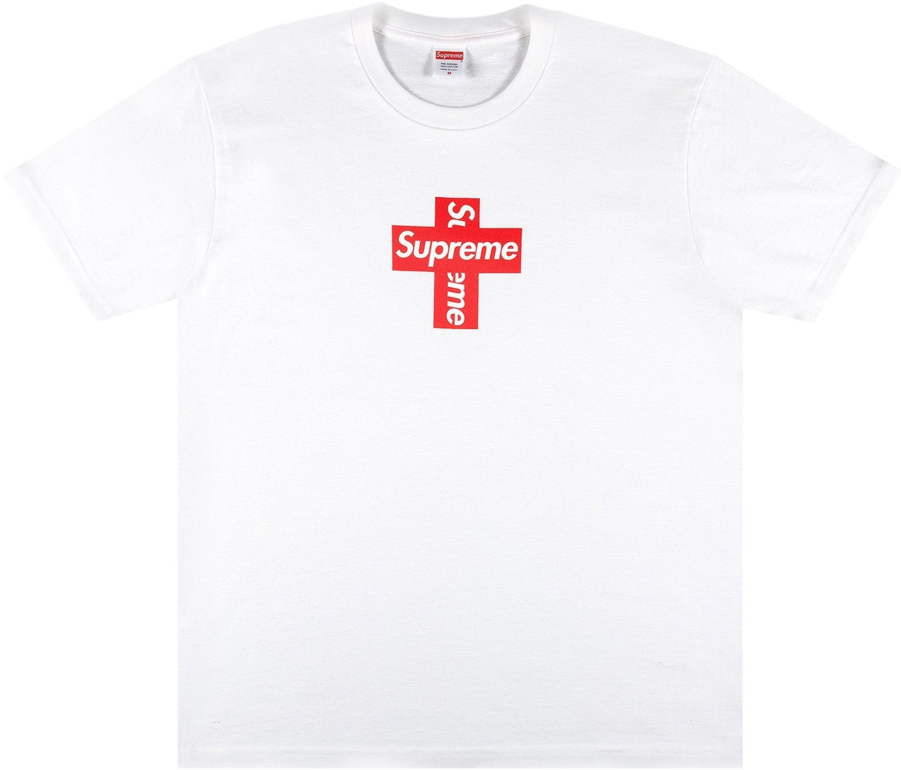 Supreme Cross Box Logo Tee 'White' - Size: S T-Shirts | Shop From The Mirage