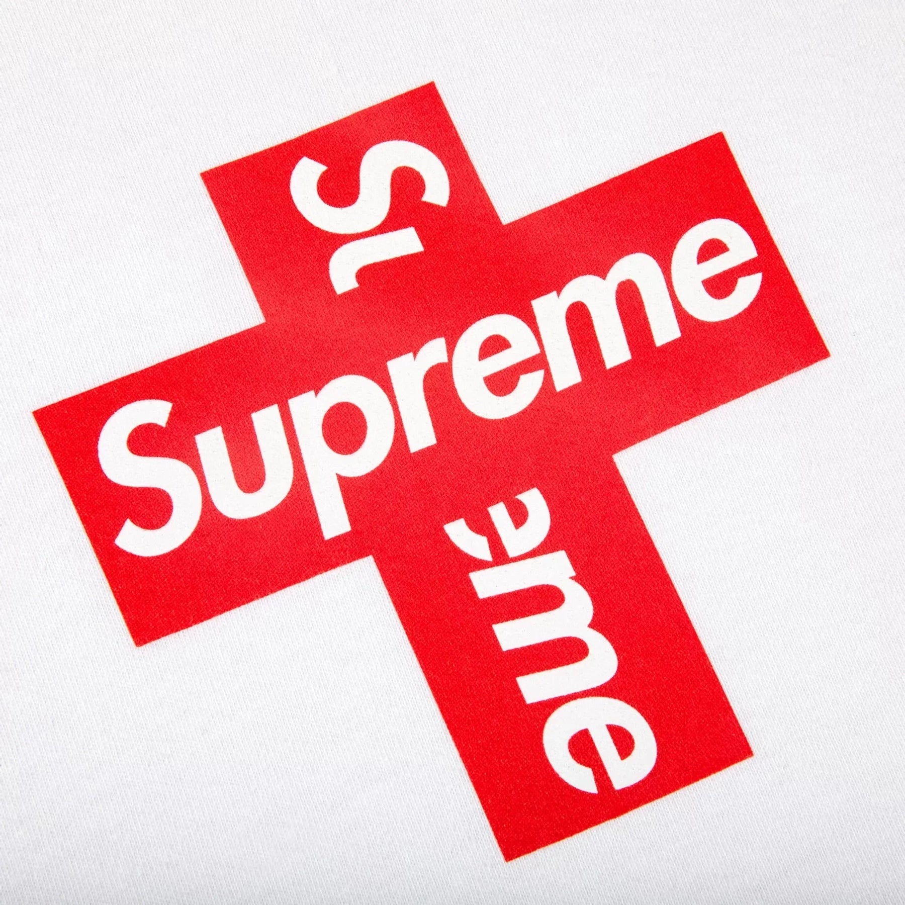 Supreme Cross Box Logo Tee 'White' - Size: S T-Shirts | Shop From The Mirage