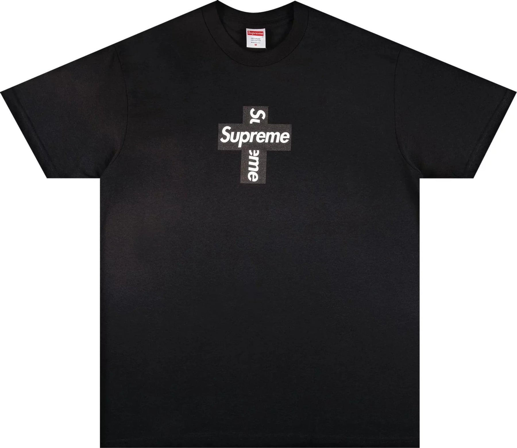 Supreme Cross Box Logo Tee 'Black' - Size: S T-Shirts | Shop From The Mirage