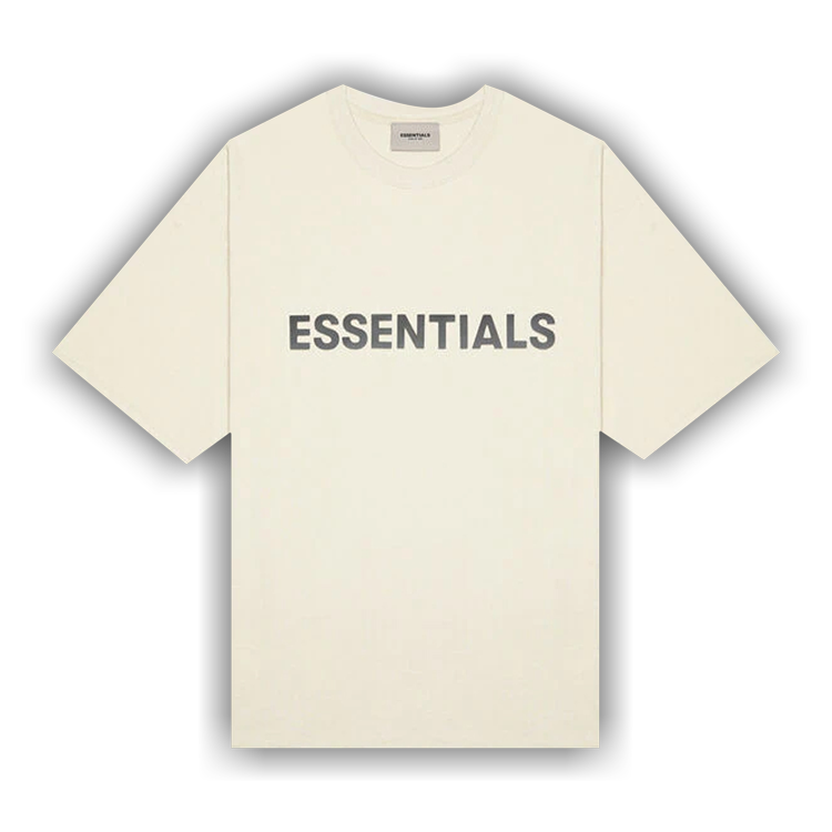 Essential Essentials Front Logo Tee SS20 Cream - Size: XXS T-Shirts | Shop From The Mirage