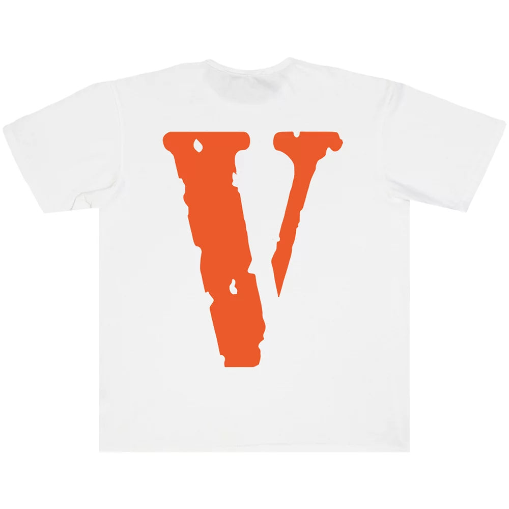V-Lone Vlone Staple T-Shirt 'White/Orange' - Size: S T-Shirts | Shop From The Mirage