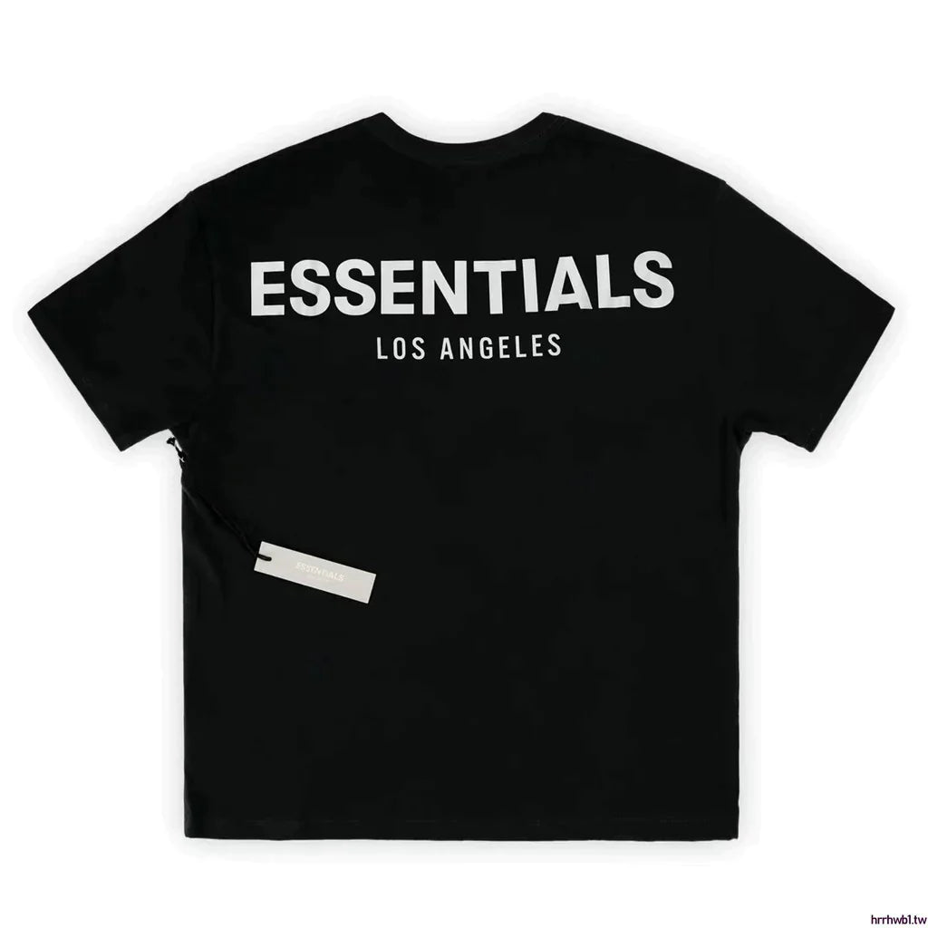 Essential Essentials Reflective Los Angeles Tee Black - Size: M T-Shirts | Shop From The Mirage