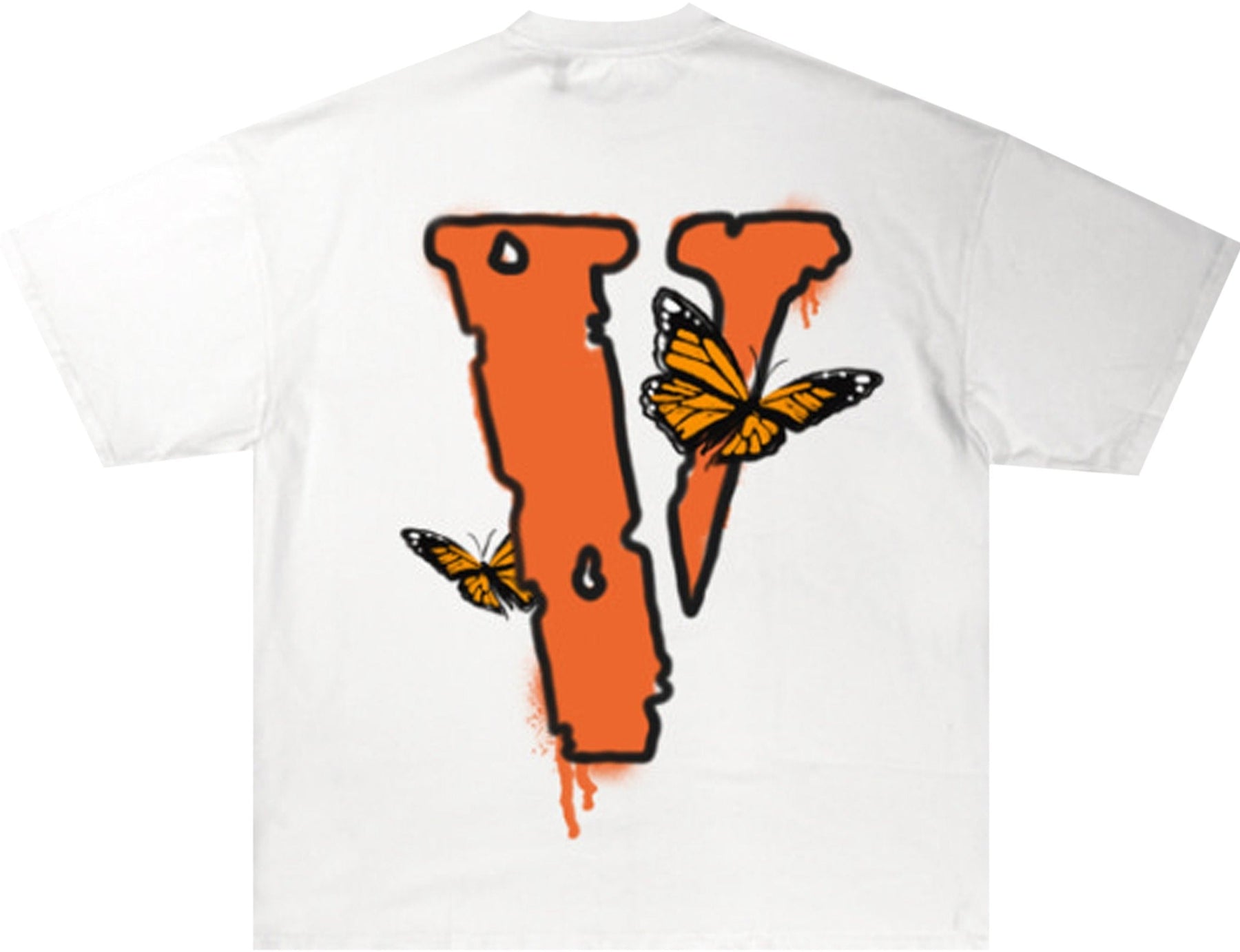 V-Lone Vlone x Juice WRLD Butterfly Tee 'White' - Size: S T-Shirts | Shop From The Mirage