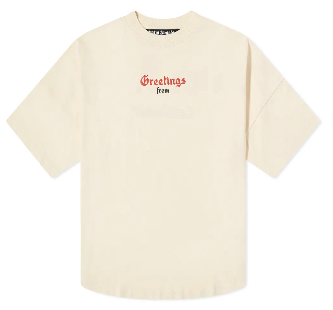 Palm Angels Palm Angels SS22 California Mock Tee - Size: XXS T-Shirts | Shop From The Mirage