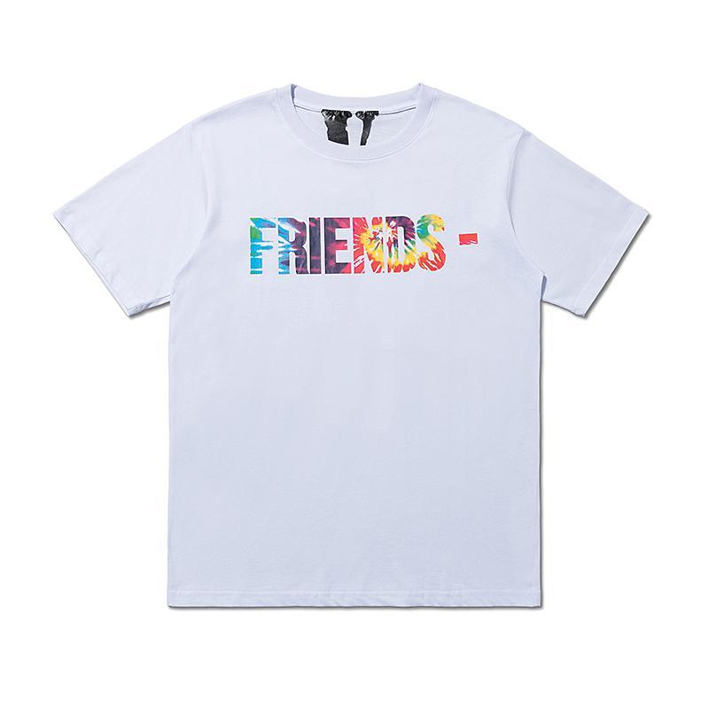 V-Lone Vlone 21SS Vlone Tie Dye Rainbow Friends Tee - WHITE - Size: S T-Shirts | Shop From The Mirage