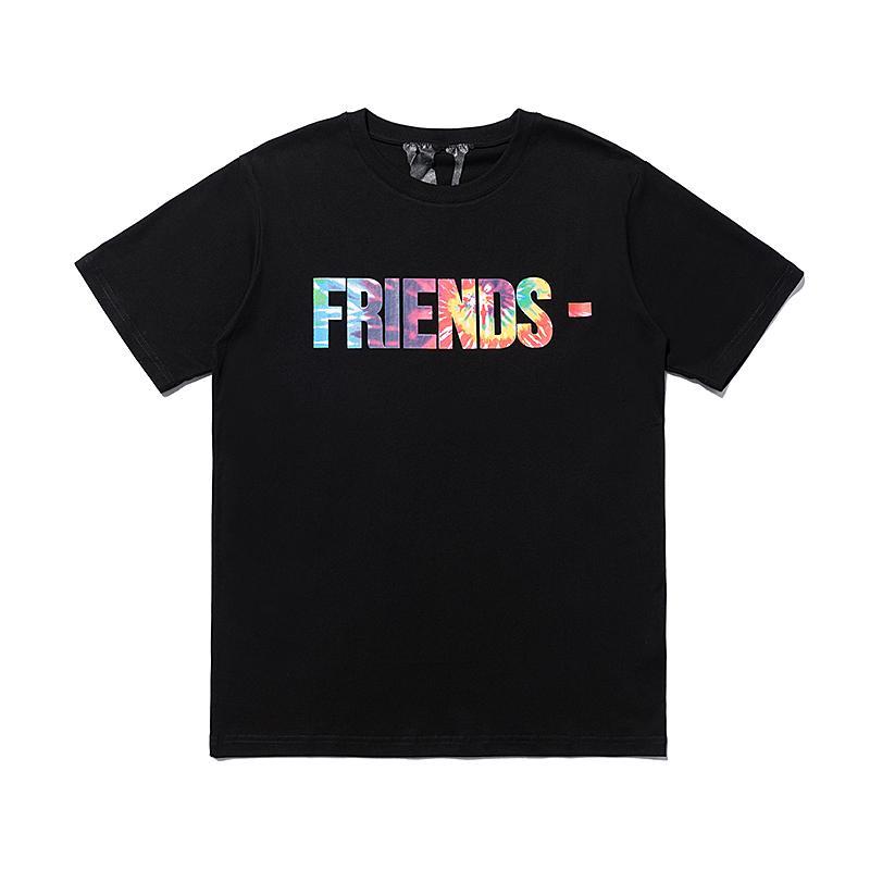 V-Lone Vlone 21SS Vlone Tie Dye Rainbow Friends Tee - BLACK - Size: S T-Shirts | Shop From The Mirage