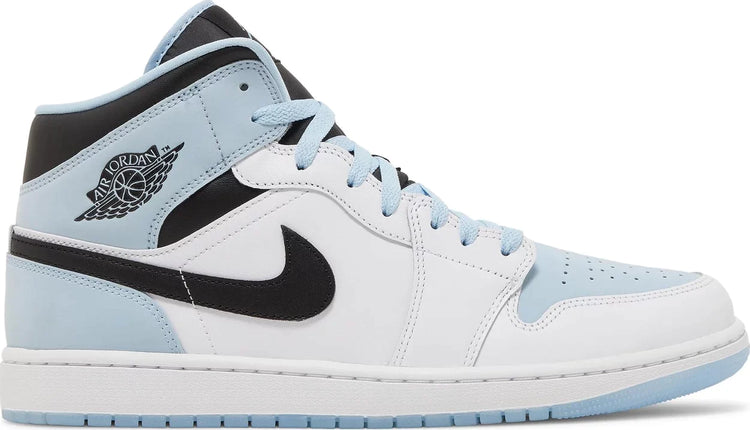 Nike AIR JORDAN 1 MID SE "WHITE ICE BLUE" - Size: UK 5 Sneakers | Shop From The Mirage