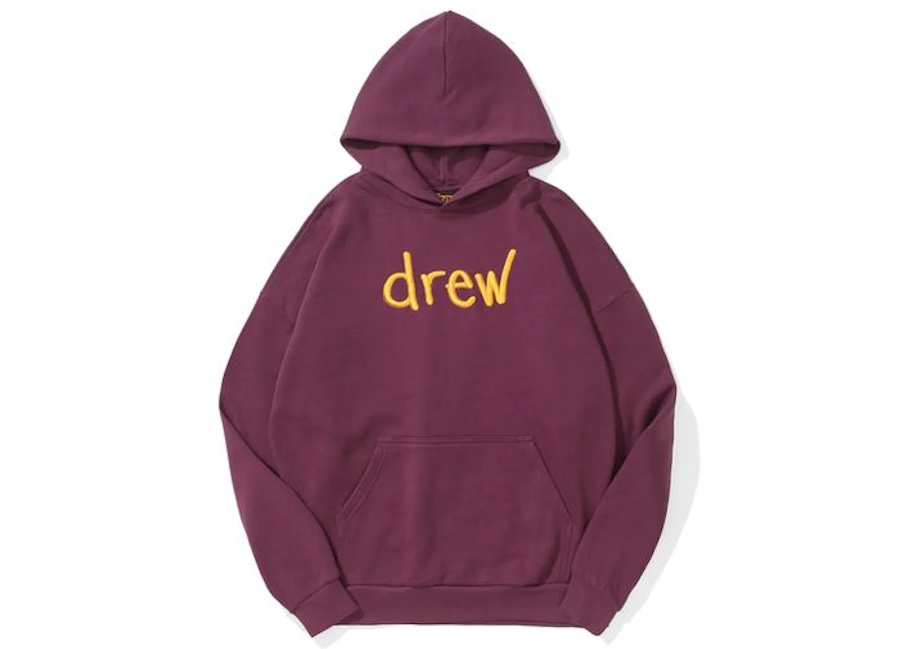 Drew Drew Scribble Embroidery Hoodie Berry - Size: XS Hoodies | Shop From The Mirage
