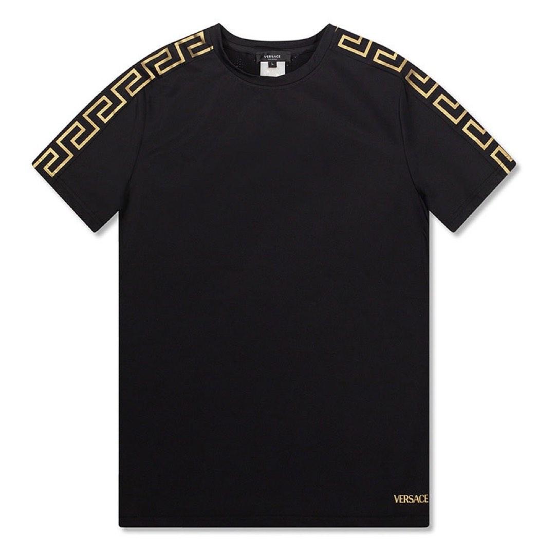 Versace Versace Le Greca Sleeve Tee - Size: S T-Shirts | Shop From The Mirage