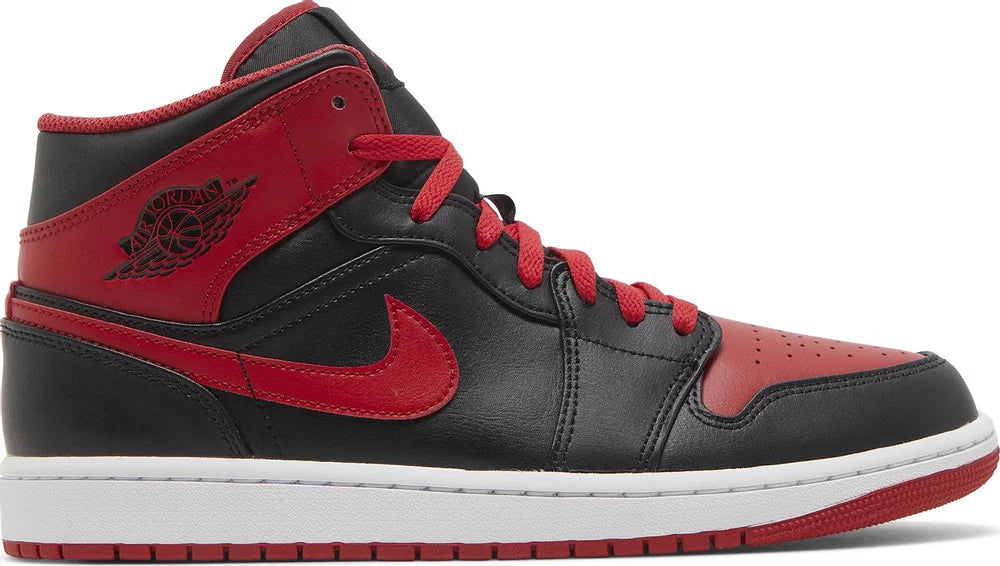 Nike NIKE AIR JORDAN 1 MID "ALTERNATE BRED" - Size: UK 7 Sneakers | Shop From The Mirage