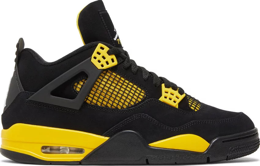 Nike NIKE AIR JORDAN 4 RETRO "YELLOW THUNDER" 2023 - Size: UK 4 Sneakers | Shop From The Mirage