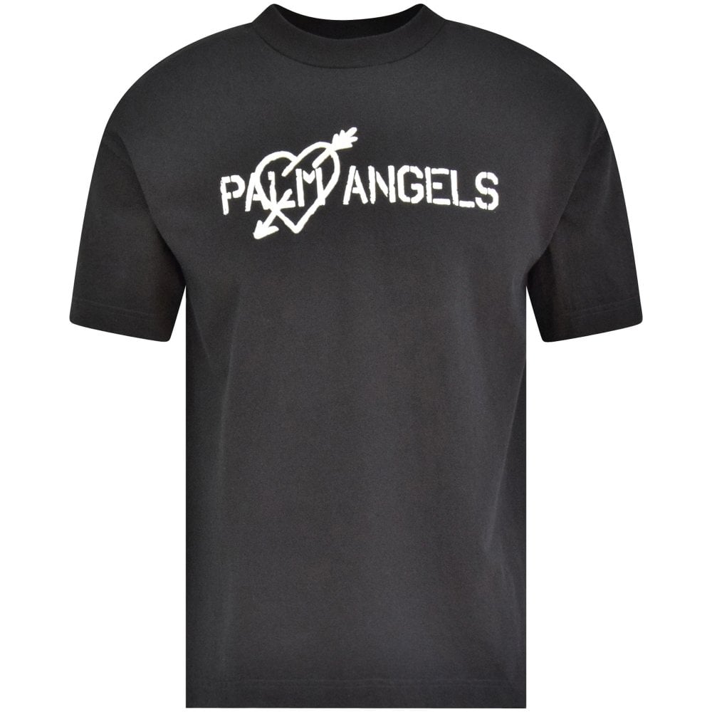 Palm Angels Palm Angels SS21 Pierced Heart Tee - Size: S T-Shirts | Shop From The Mirage