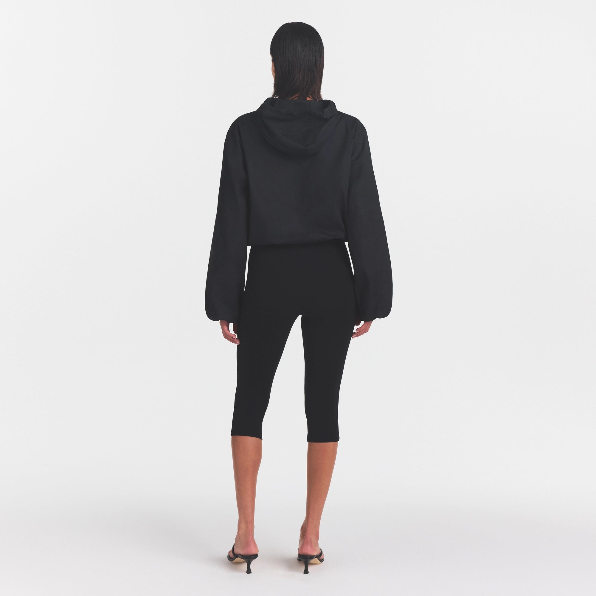 Woven Cotton Half Zip Pullover