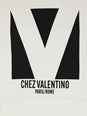 Valentino 'Chez' White Hoodie with Drawstring Hood and Maxi Logo Print on the Front in Cotton Man