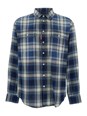 Dsquared2 Blue Shirt with All-Over Striped Motif in Cotton Man