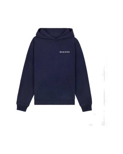 Eden Crest Hoodie - Navy/White