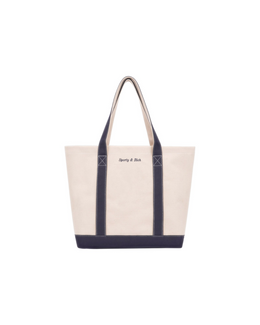 Eden Crest Two Tone Tote - Natural/Navy