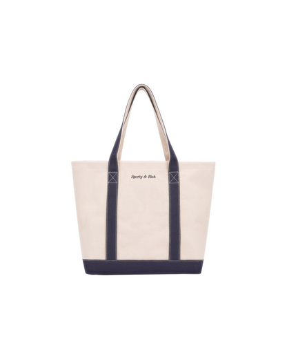 Eden Crest Two Tone Tote - Natural/Navy