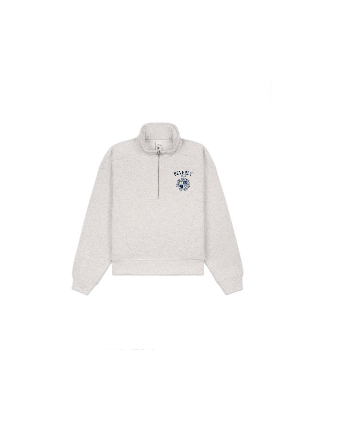 BH Crest Quarter Zip - Heather Gray/Navy
