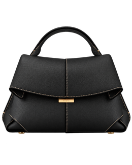 Mokki Edition Textured Black with Ecru Stitching
