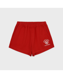 California Emblem Wide Sweatpant - Heather Gray/Forest