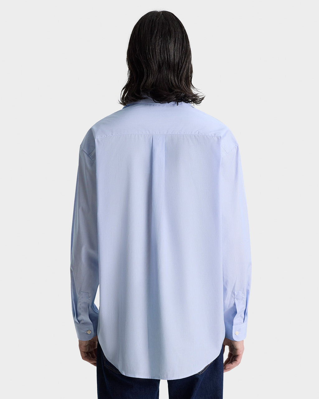 Oversized Shirt - blue stripped