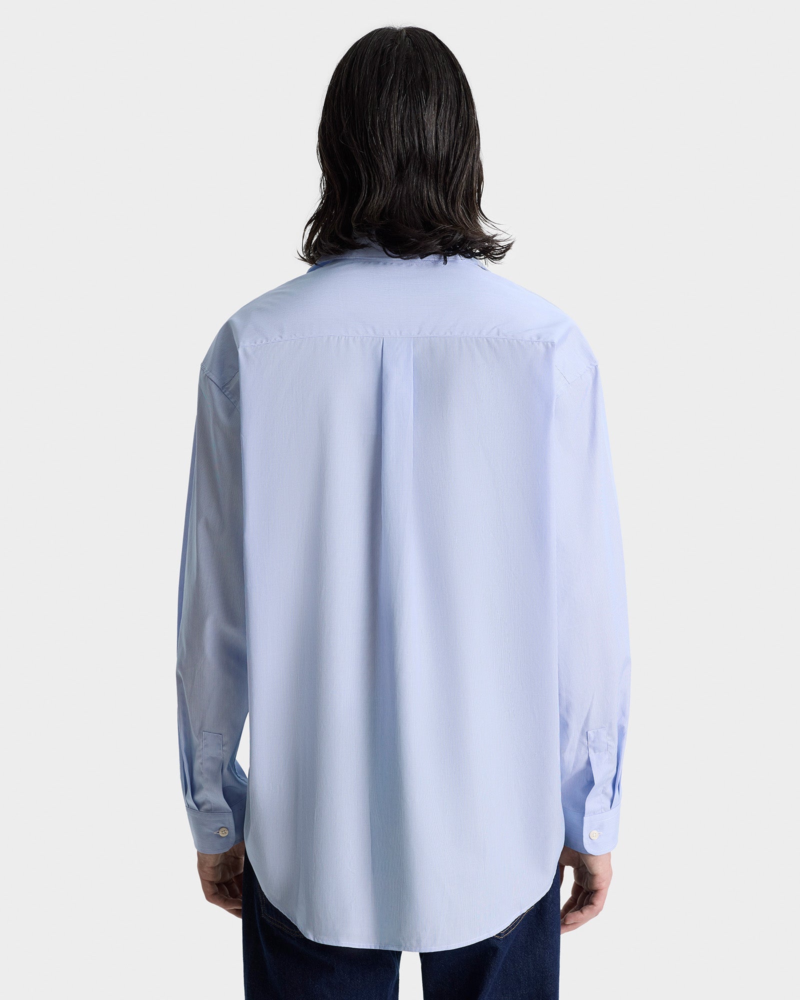 Oversized Shirt - blue stripped