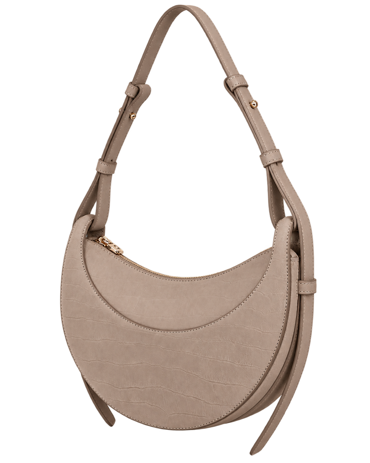 Numéro Dix - Crocodile Nubuck Taupe