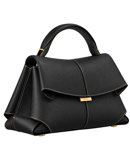 Mokki Edition Textured Black with Ecru Stitching