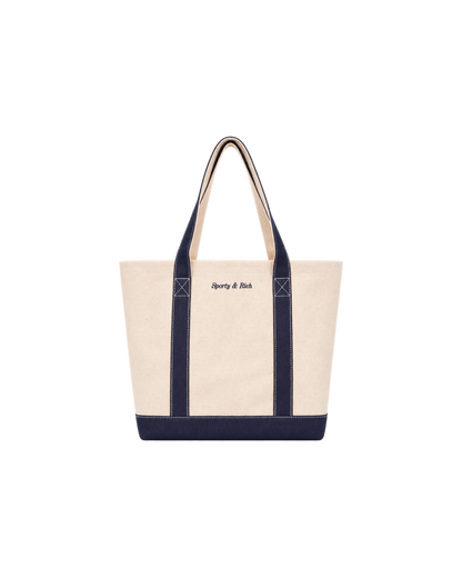 Eden Crest Two Tone Tote - Natural/Navy