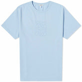 Loewe Men's Overdyed Anagram T-Shirt in Baby Blue