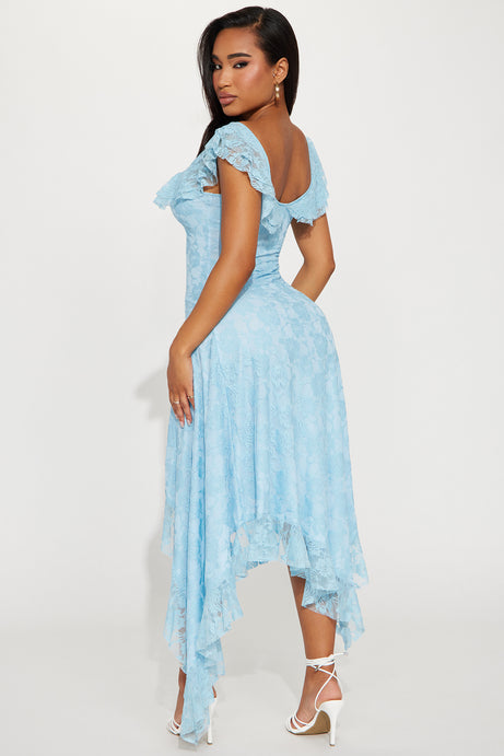 Lacie Lace Maxi Dress - Light Blue