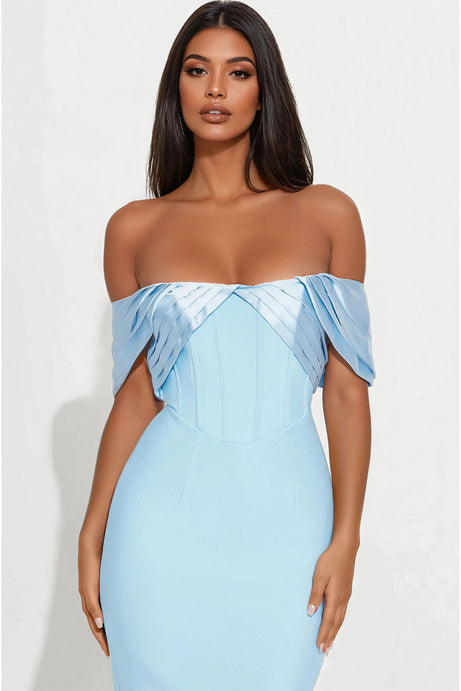 Westwood Bandage Midi Dress - Light Blue
