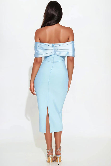 Westwood Bandage Midi Dress - Light Blue