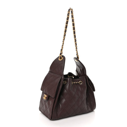Chanel Caviar Quilted Small Chanel 25 Handbag Dark Brown