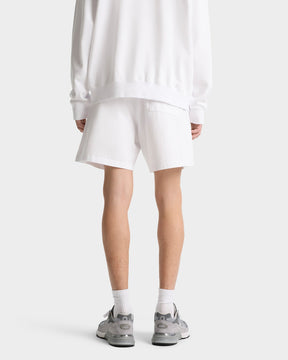 Made In USA Gym Short - White/Navy/Fire Red