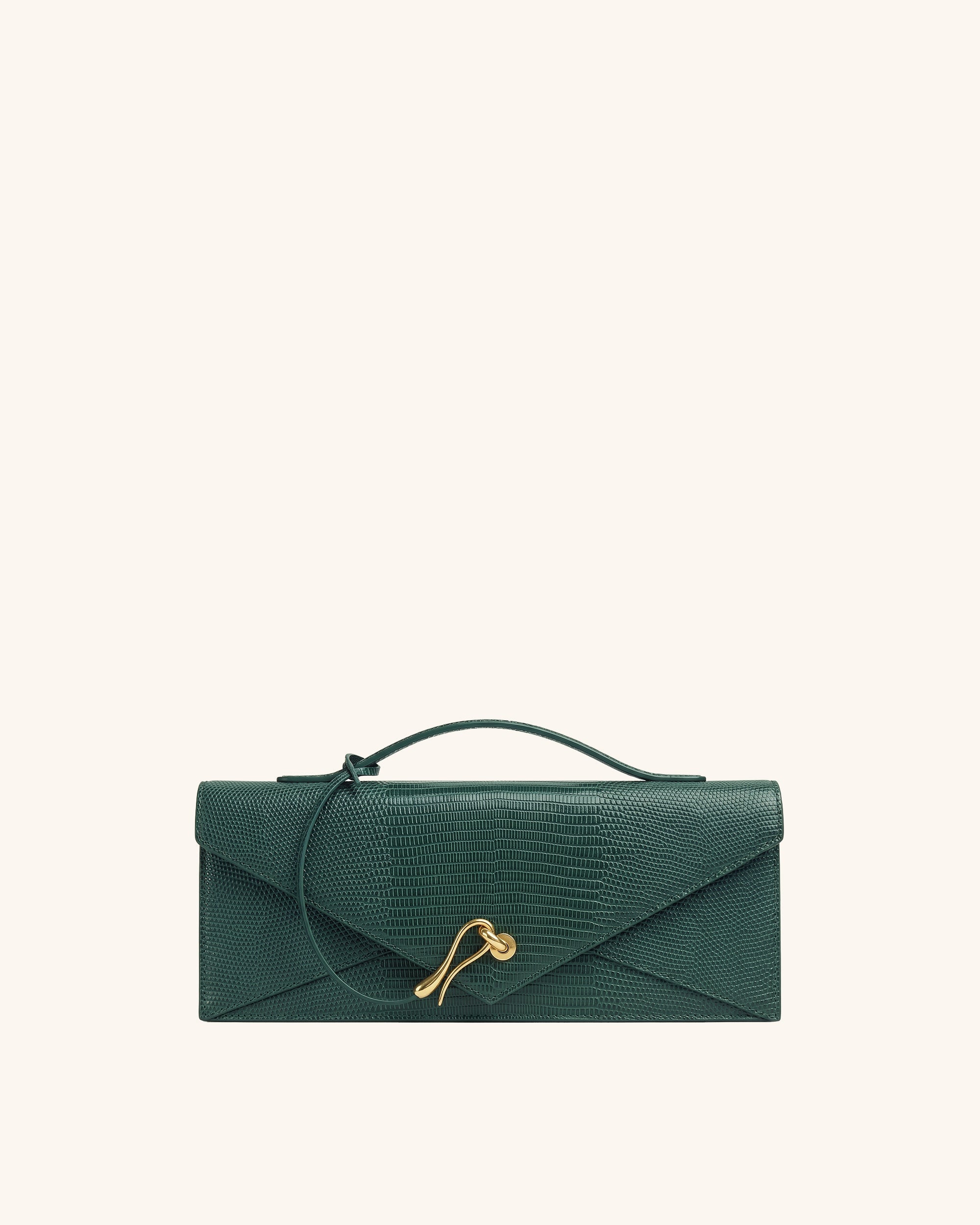 Celeste Envelope Top Handle Bag - Pink Croc