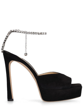 Jimmy Choo 125mm Saeda suede platform sandals