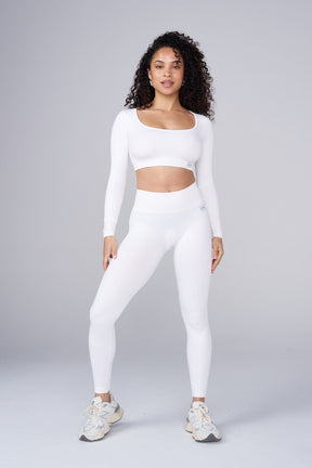 W449 Ribbed Seamless Longsleeve crop