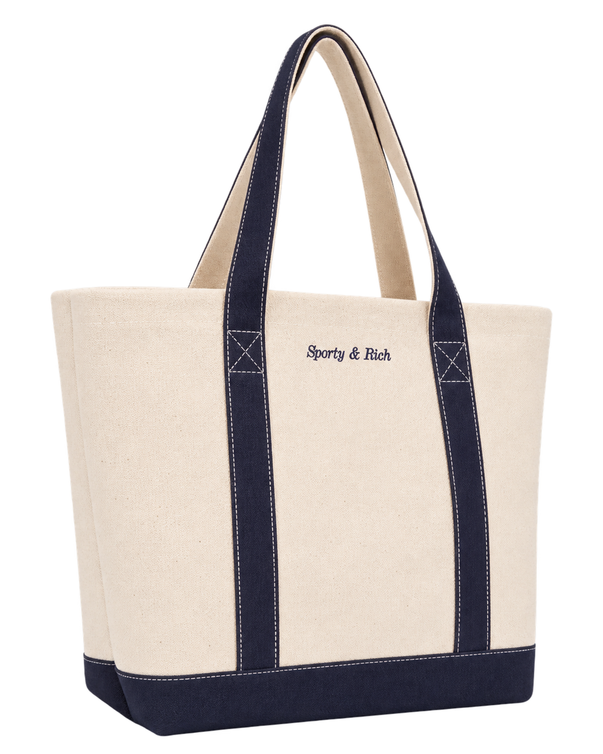 Eden Crest Two Tone Tote - Natural/Navy