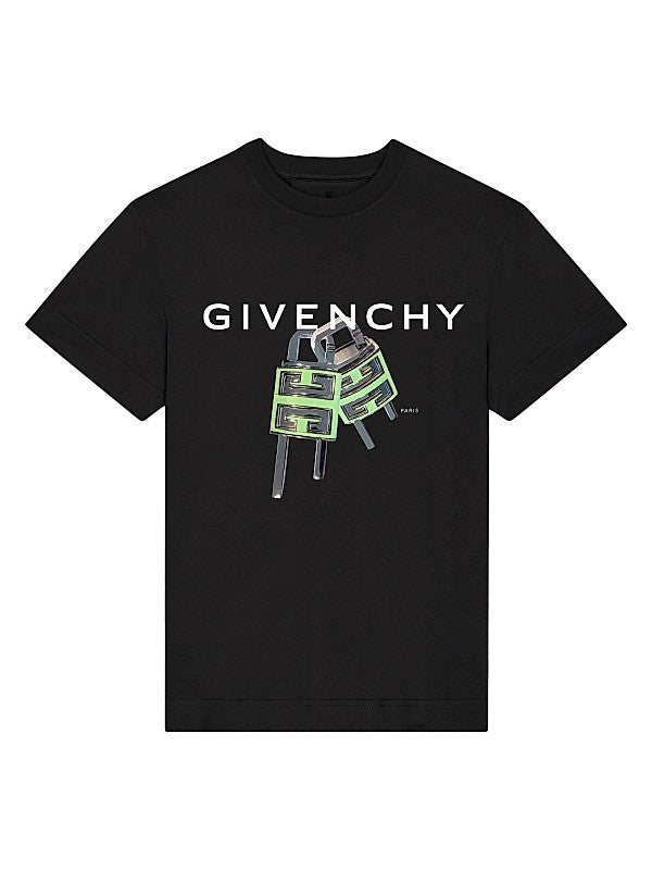 Givenchy Graphic Plug Logo T-Shirt – Black