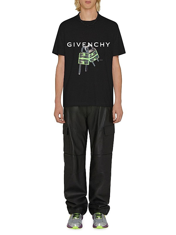 Givenchy Graphic Plug Logo T-Shirt – Black