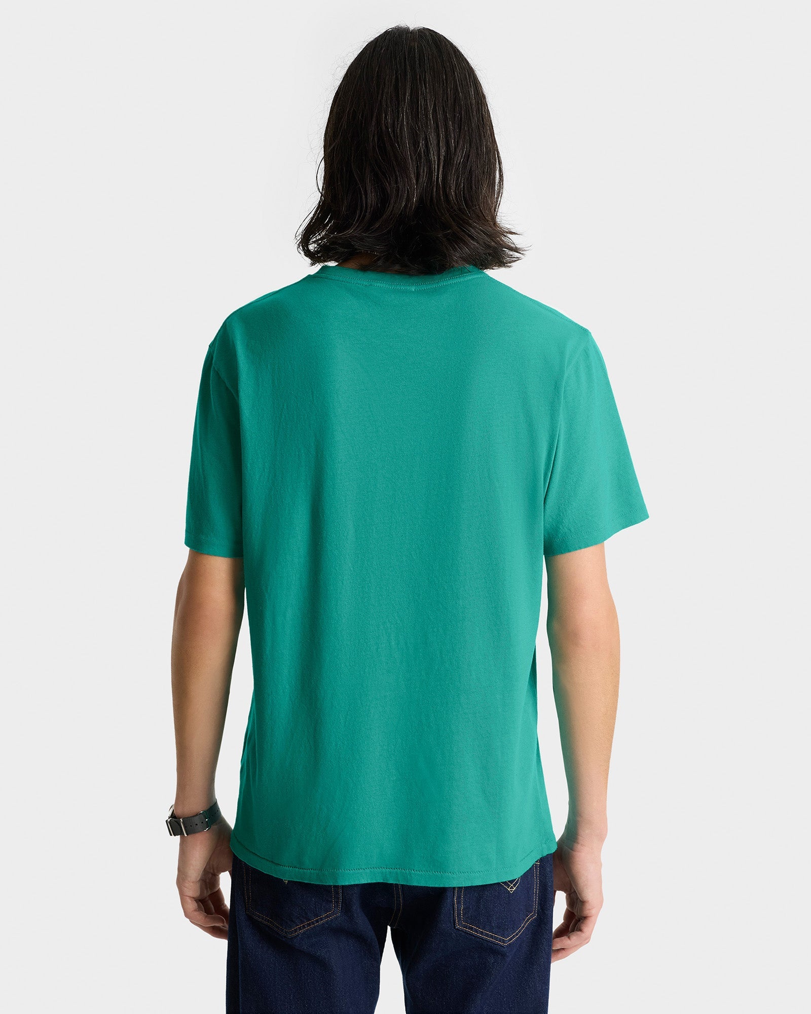 Varsity Crest Soft T-Shirt - Spring Green/White