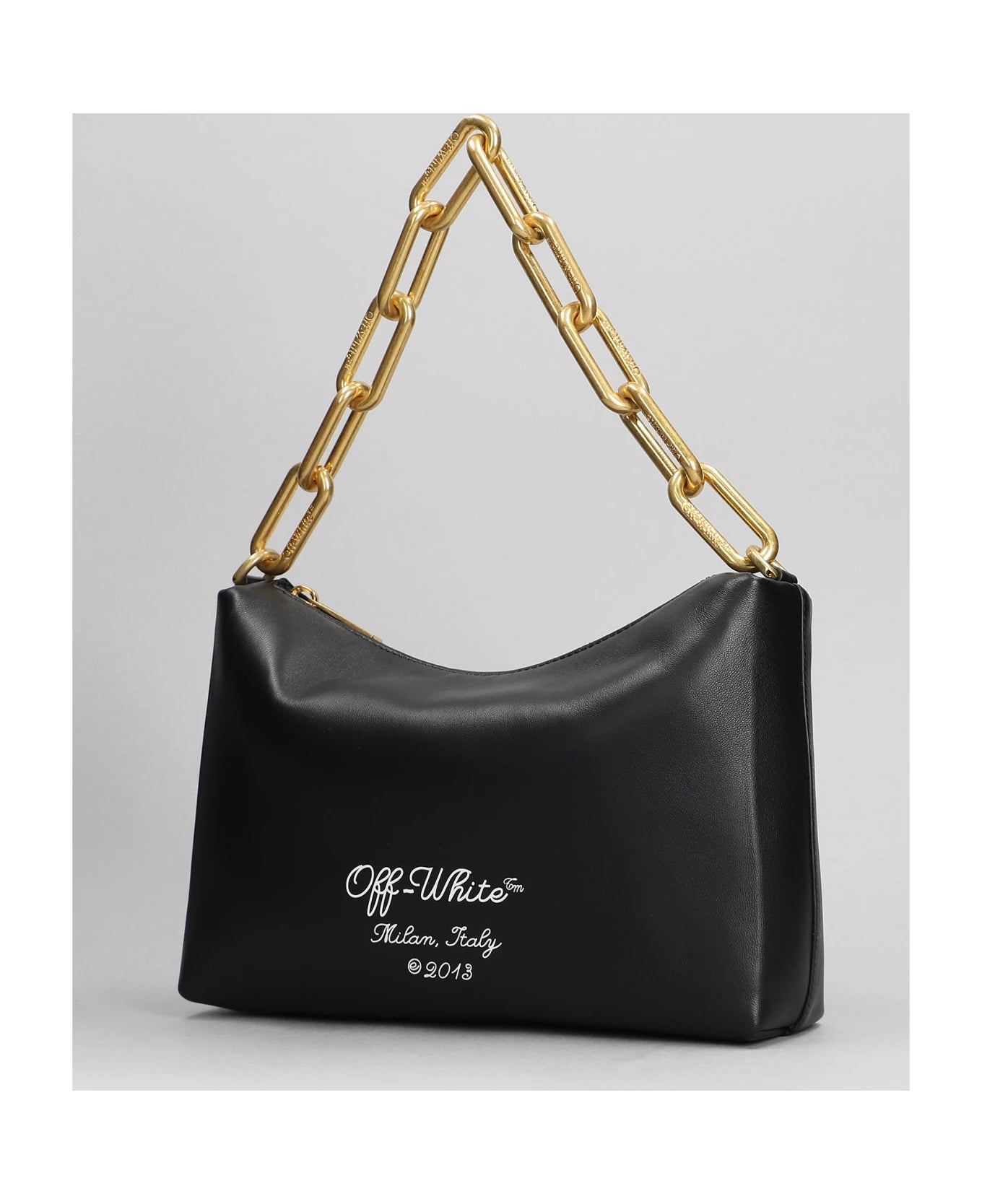 Hand Bag In Black Leather