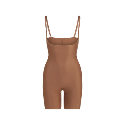 Skims Body Core Sculpt Open Bust Mid Thigh Bodysuit