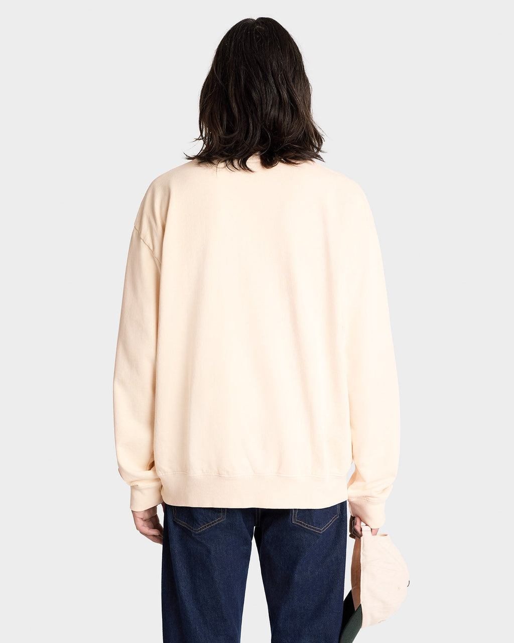 The Carlyle Script Crewneck - Cream/Forest