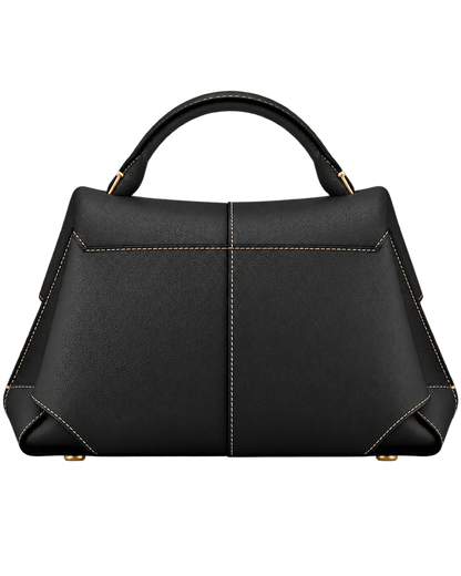 Mokki Edition Textured Black with Ecru Stitching